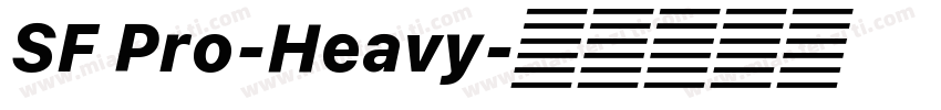 SF Pro-Heavy字体转换